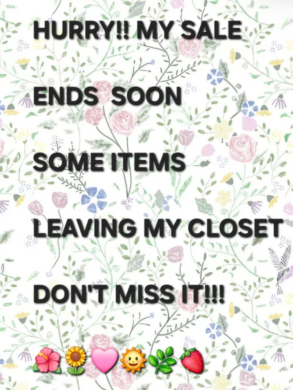 🎊🎉 HURRY MY SALE ENDS SOON TONS OF ITEMS ARE LEAVING SOON!!!